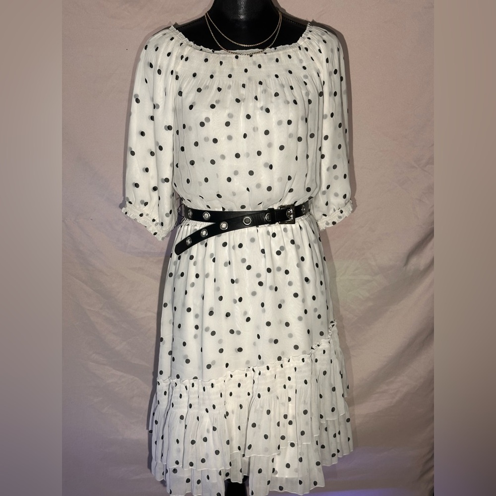 White House Black Market Polka dot Dress